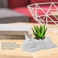thumbnail image 3 of high quality Dog Resin Plant Pot, French Bulldog Succulent Planter Pot, for Indoor Cute Ornaments Home Office Desk Decor Gift, 3 of 5