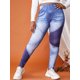 thumbnail image 1 of Bloqueo de color de talla grande Impresión 3D High Cinte de cintura de Jeggings Rosegal Leggings de talla grande, 1 of 5