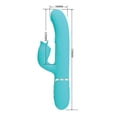 thumbnail image 4 of Pretty Love Gigi 3 in 1 Twinkled Tenderness Rabbit Vibrator, Aqua, 4 of 7