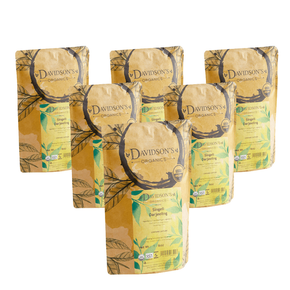 Davidson's Organic Singell Darjeeling Loose Leaf Tea, 1LB (0.45 kg), 6-Pack Case