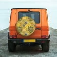 thumbnail image 4 of Haiem Spare Tire Cover , Wheel Cover with White Wine Seamless printed, Camper Spare Tire Cover Fit for Jeep Wrangler Rv SUV Truck Travel Trailer-16 inch, 4 of 9