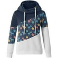 thumbnail image 4 of Sudaderas con capucha y cuello vuelto para mujer, sudaderas con estampado navideño de manga larga, suéteres, Tops con cordón Fridja fhghd3229, 4 of 5