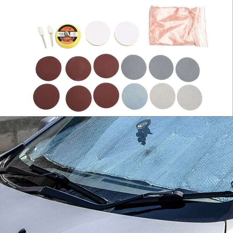 20x Car Windshield Glass Scratch Remover Cerium Oxide Powder Glass  Polishing Kit 