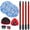for RinseClean include Red  Metal Handle, variant on GFRED Spin Mop for O-Cedar RinseClean, Mop Head, Mop Handle, Scrubber, Base Replacement 5-in-1