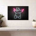thumbnail image 2 of Elephant Stock Panda Pink Guns Wall Art - Horizontal Canvas Wall Art - Living Room Wall Decor - Animal Canvas - Black And Gray Decor By Octavian Mielu - 12" x 8", 2 of 4
