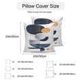 thumbnail image 2 of Navy Blue Abstract Art Outdoor Pillow Covers 18x18 Inch Throw Pillow Covers Set of 2 Waterproof Decorative Pillow Cases Contemporary Geometric Luxury Cushion Covers for Patio Furniture Garden Couch, 2 of 8