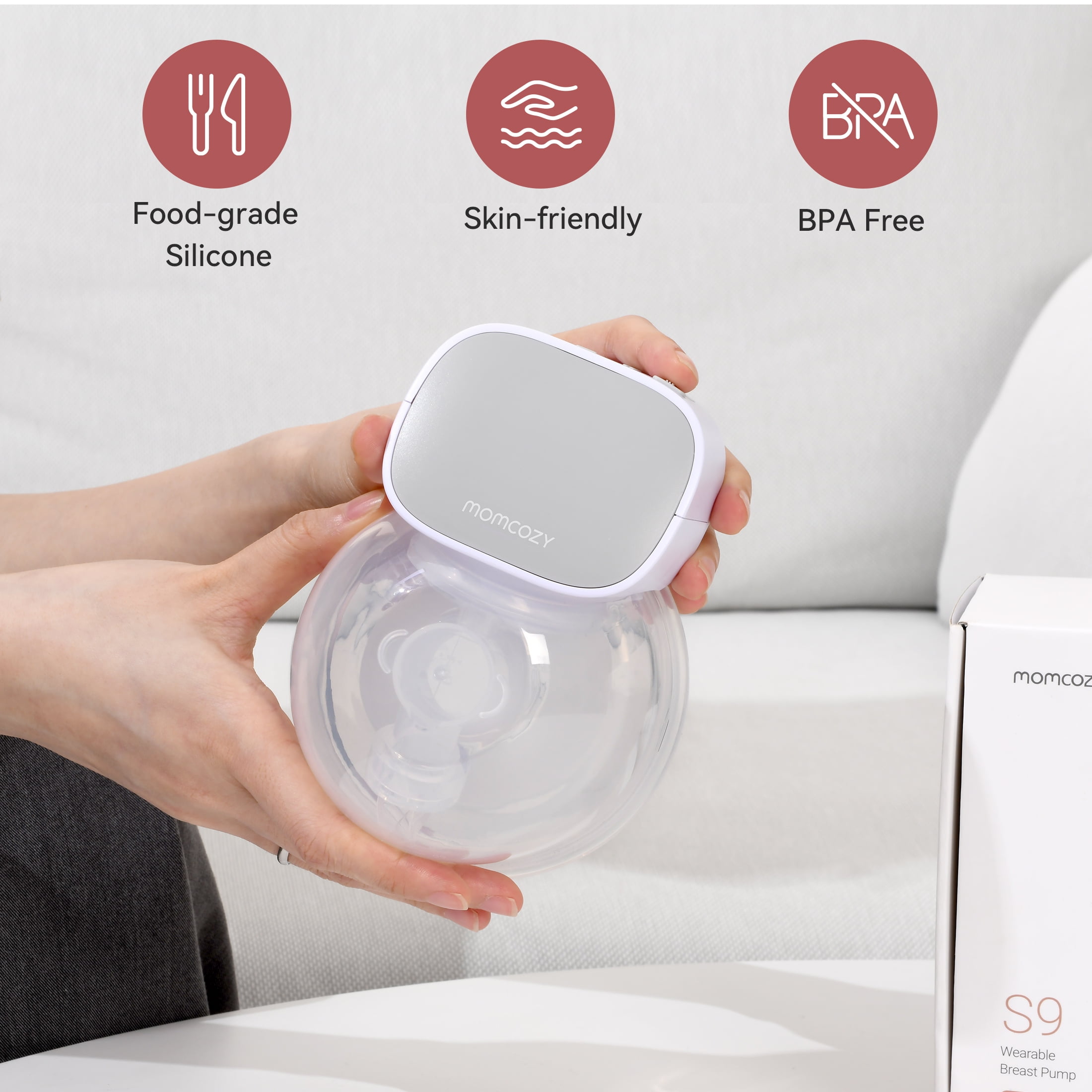 Momcozy S9 Pro Electric Breast Pump USB Silent Wearable Hands-Free Automatic