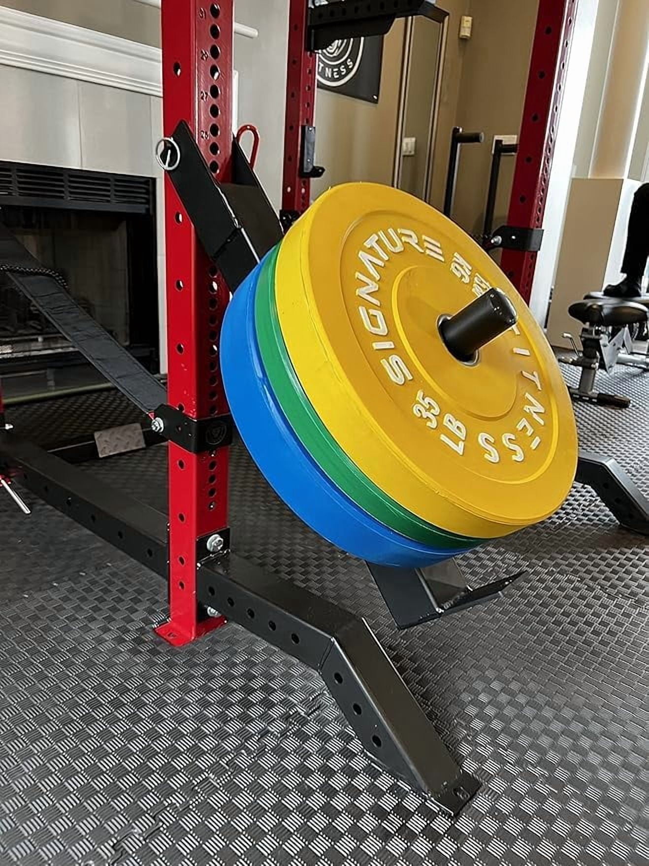 INTRTLOCKINGING TILES Belt Squat Attachment for Power Racks and Cages, 600 LB Weight Capacity Per Arm