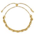 thumbnail image 4 of 14k Yellow Gold Fancy Link Adjustable Bracelet, 4 of 4
