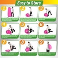 thumbnail image 4 of Wakeman Outdoors Camping Toilet Set - Pop Up Privacy Tent and Portable Toilet for Adults, Pink, 4 of 7