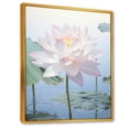thumbnail image 2 of Designart "Dreamy Minimalist Lotus" Lotus Floater Framed Wall Art Living Room, 2 of 5