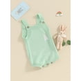 thumbnail image 3 of Bagilaanoe Newborn Baby Girl Boy Easter Rompers Print Sleeveless Bodysuits 3M 6M 9M 12M 18M Infant Spring One Piece Jumpsuit, 3 of 9