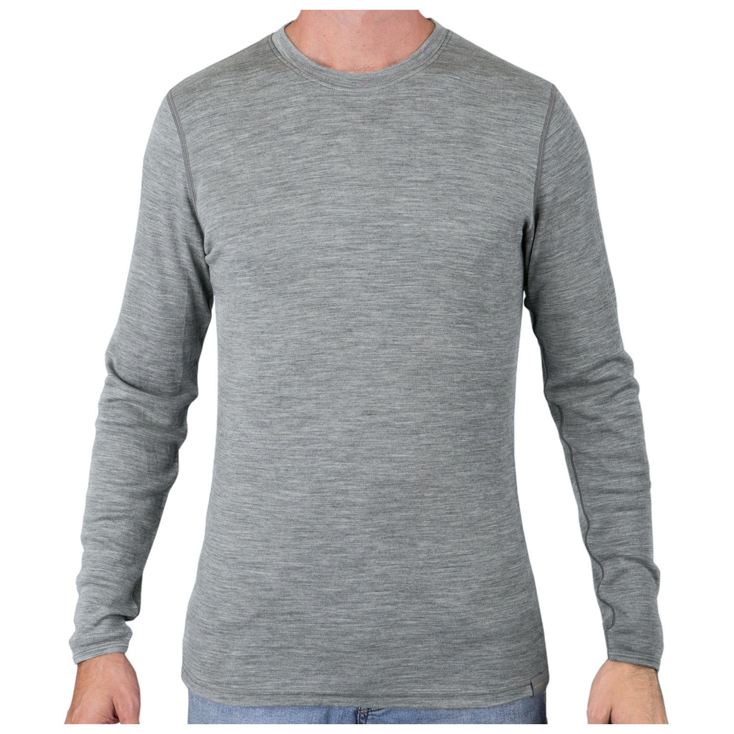 MERIWOOL Mens Base Layer - 100% Merino Wool Midweight Long Sleeve Thermal  Shirt