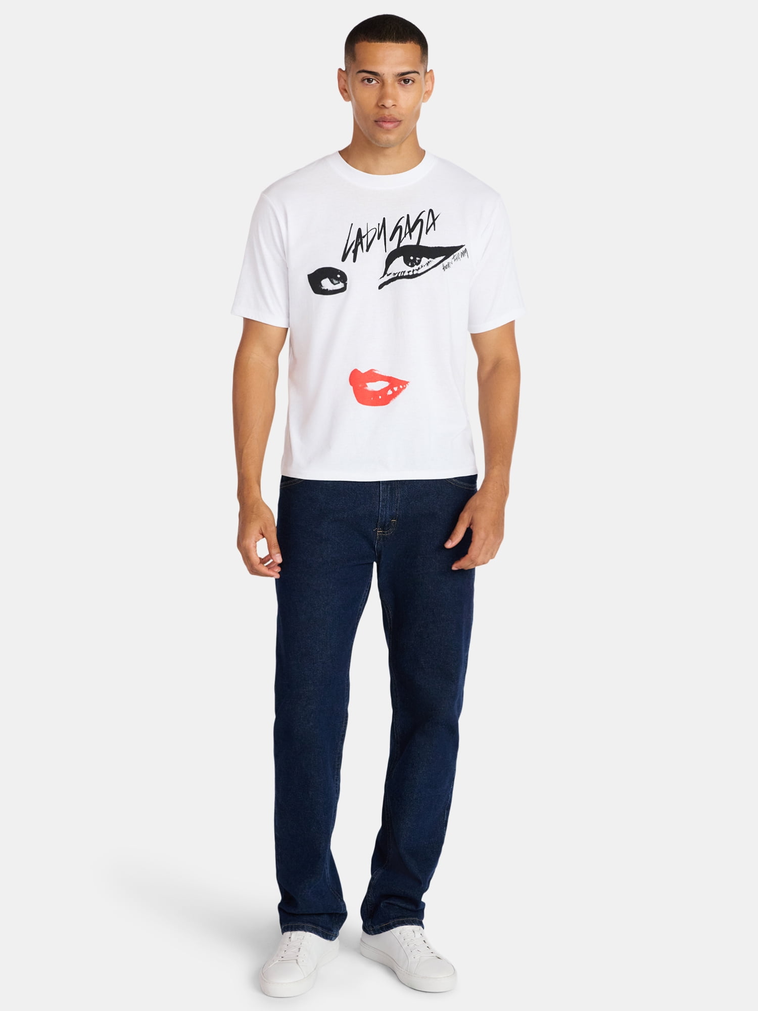 Lady Gaga Oversized Boxy Fit Pride Graphic Tee, Men's Sizes XS-3XL
