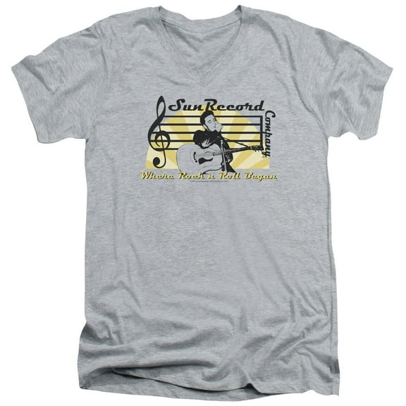 Sun Sun Record Company S/S Adult V-Neck Athletic Heather