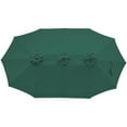 thumbnail image 3 of Northlight 15' Outdoor Patio Market Umbrella with Hand Crank, Green, 3 of 6