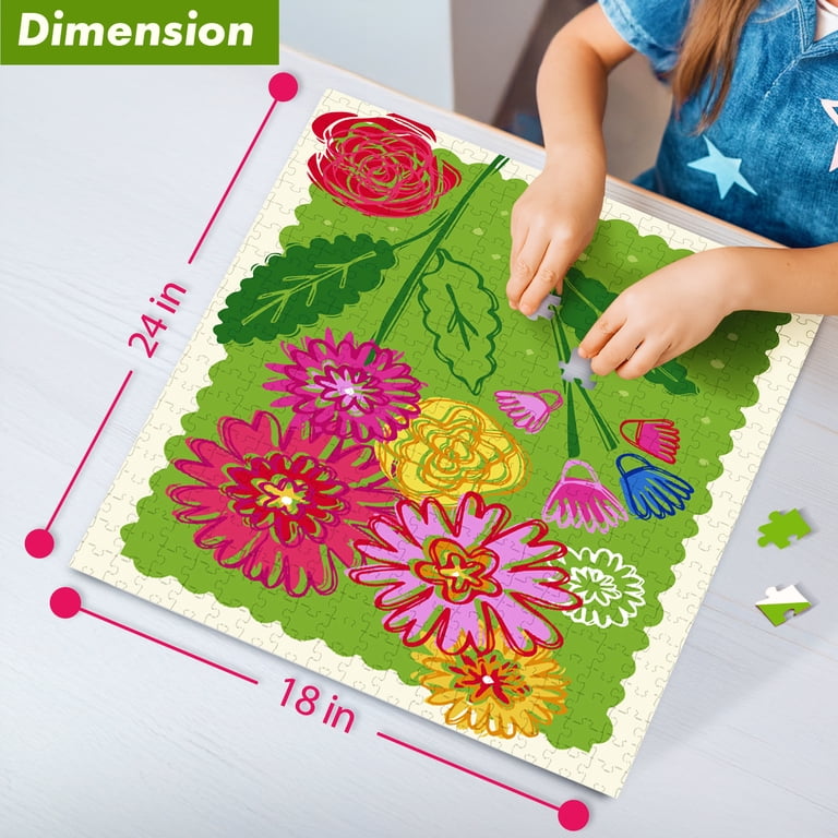 Infinite Bloom Pink Sky Puzzle 500 Piece Cylinder Tube Gift Jigsaw