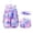Purple, variant on Stijggn Tiffin Box Bento Lunch Box with Secure Snap Locks, Multi Compartment Leakproof Food Container with Built-in Utensils & Sauce Cup, Microwave Dishwasher Freezer Safe