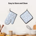 thumbnail image 6 of Gaeub Rabbit Is Eating Carrots Print Oven Mitts and Pot Holders Sets of 2,Heat Resistant Pad,Cooking Gloves, for Baking BBQ Home Decor, 6 of 7