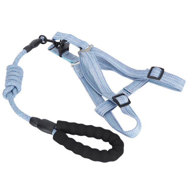 AMONIDA Dog Harness, Polyester Walking Pet Harness With Leash For Walking The Dog