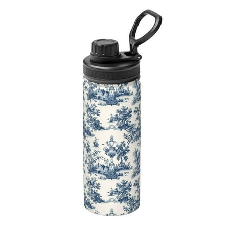 

Hirioo Vintage Floral 1 for 18oz Sports Insulated Kettle for Gym Hiking Camping Running Mountain Bike Outdoor Sports