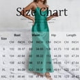 thumbnail image 4 of Womens Fashion Satin Spaghetti Strap Maxi Dress V Neck Sleeveless Side Slit Flowy Long Dresses Elegant Silky Cocktail Party Evening Gown for Summer, Size S-2XL, 4 of 4