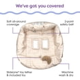 thumbnail image 2 of Funda para carrito de compras Boppy Almond Croissant con arnés de seguridad, 2 of 5