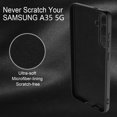 thumbnail image 6 of Slim Liquid Silicone Case for Samsung Galaxy A35 5G,with Scratch-Resistant Microfiber Lining Shockproof Soft Silicone Protective Case for Samsung Galaxy A35 5G (Black), 6 of 14