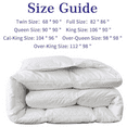 thumbnail image 7 of WhatsBedding Down Feather Comforter Duvet Insert Cotton White Goose Duck Feather Down Comforter All Season Solid, Oversized King, 7 of 7