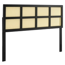 Modway Luana Cane King Headboard in Black