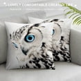 thumbnail image 3 of Orinice Owl Graphic Decorative Throw Pillow Cover for Home Couch Living Room Bed Sofa - Durable Cotton Linen Fabric - Indoor Outdoor Decoration - Hidden Zipper Closure - 1PC 12x12in, 3 of 5