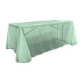thumbnail image 1 of LA Linen TCOrgz90X132-Mint267 Sheer Mirror Organza Rectangular Tablecloth, Mint - 90 x 132 in., 1 of 1