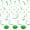 Green, variant on 24 PCS Silver Hanging Swirl, Sparkle Ceiling Hanging Decorations, Plastic Streamer Party Decorations with Double-Swirls and Single-Swirls for Birthday Decorations, Graduation, Easter, Baby Shower