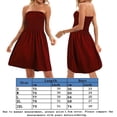 thumbnail image 2 of Vestido Vestido sexy sin tirantes Vestido con top de tubo sin espalda Club de fiesta de color sólido (Rojo XXL) Ygjytge Rojo T XXL para Mujer, 2 of 8
