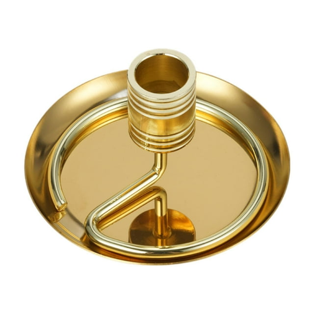 Quemador de bobinas con portarrollos de ajenjo y rejilla de acero para platos para interiores de hoteles. Dorado