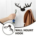 thumbnail image 7 of Soimiss Rustic Hook Rack Cast Iron Antler Shape Home Accessories 1Pcs, 7 of 7