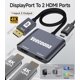 thumbnail image 2 of Adaptador DisplayPort a HDMI dual, 1 entrada, 2 salidas, 4K, 60 Hz, 2 of 7