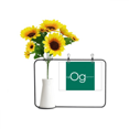 thumbnail image 1 of Quimica elementos periodo mesa gas raro oganesson og Tarjeta de bendición de jarrón de girasol artificial, 1 of 3