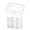 18 Pack Clear Small, variant on Novelinks Stackable Plastic Storage Box 18 Inner Clear Hobby Art Craft Organizer Rectangle Containers for Pencil Crayon Beads Jewelry, Small