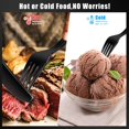 thumbnail image 3 of Plastic Forks 100 Pieces,6.7 Inch Reusable Plastic Forks Black and Robust Cutlery Sets for Birthday Party Barbecue Party Wedding ect, 3 of 6