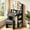Black, variant on ICEEIF Blue Makeup Vanity with Chair, Small Vanity Desk with Mirror & 3 Color Lights, Girls Vanity Set with Power Outlet for Small Space