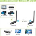 thumbnail image 4 of Transmisor y Receptor de Video Inalámbrico Compatible con 1080P, Extensor Wifi Inalámbrico de 50 M para Cámara, Portátil, PC A TV., 4 of 5