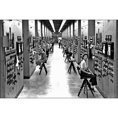24"x36" Gallery Poster, Y-12 plant at Oak Ridge, TN during manhattan project