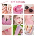 thumbnail image 3 of 6 Color 15000Pcs Jelly Resin Rhinestones of Different Sizes for Crafting Bedazzling, Flatback Stones Colorful AB Gems for Crafts Nail Art Clothes Eyes Makeup Tumblers Bottles DIY Crafts (Pink), 3 of 5
