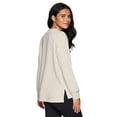 thumbnail image 5 of RBX Active Women's Ottoman Ribbed Lightweight V-Neck Sweatshirt, 5 of 5