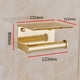 thumbnail image 5 of Portarrollos de Papel Higiénico Oso de Fresa Latón Macizo Estilo Hotel Oro Pulido, 5 of 5