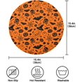 thumbnail image 4 of GZHJMY Halloween Orange Round Placemats Set of 1, Non-Slip Table Mats Washable Heat Resistant Place Mats for Kitchen Dining Table Home Decor,15.4 Inch, 4 of 7