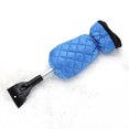thumbnail image 2 of Langgg Ice Scraper with Glove Scalable Snow Scraper Removal Waterproof Deicer for Auto Window, Blue Blue, 2 of 6