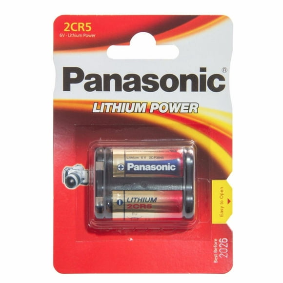 4-Cards Panasonic 2CR5 6 Volt Lithium Batteries (245, DL245, EL2CR5)