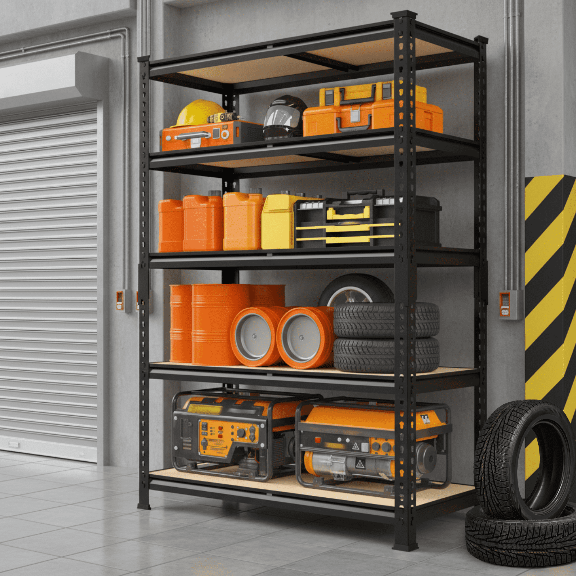 Prilinex 72"H 5-Tier Garage Shelving Unit, 1500 Lbs Capacity photo 4